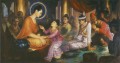 jeune prince Rahula incité par sa mère à demander son héritage bouddhisme